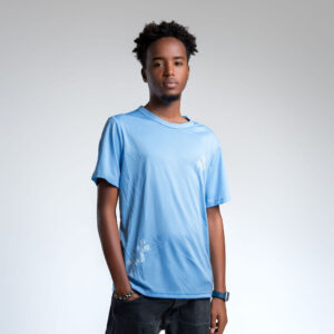 Cross Print Drop shoulder Tee