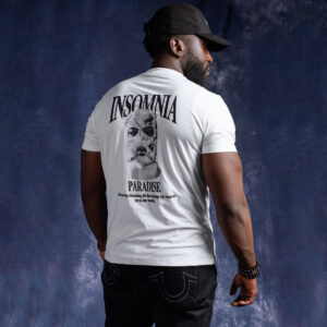 INSOMNIA Print Short Sleeve Tee-White